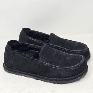 BIRKENSTOCK Utti Suede‎ Shearling Black  36 S | US 5-5.5 Slip On Loafer Moccasin